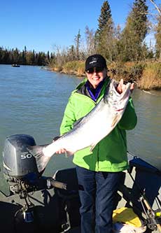 Alaska Silver Salmon Fishing, Kasilof River