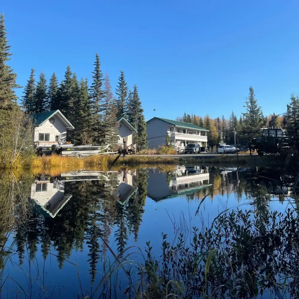 Lodging photo from pond